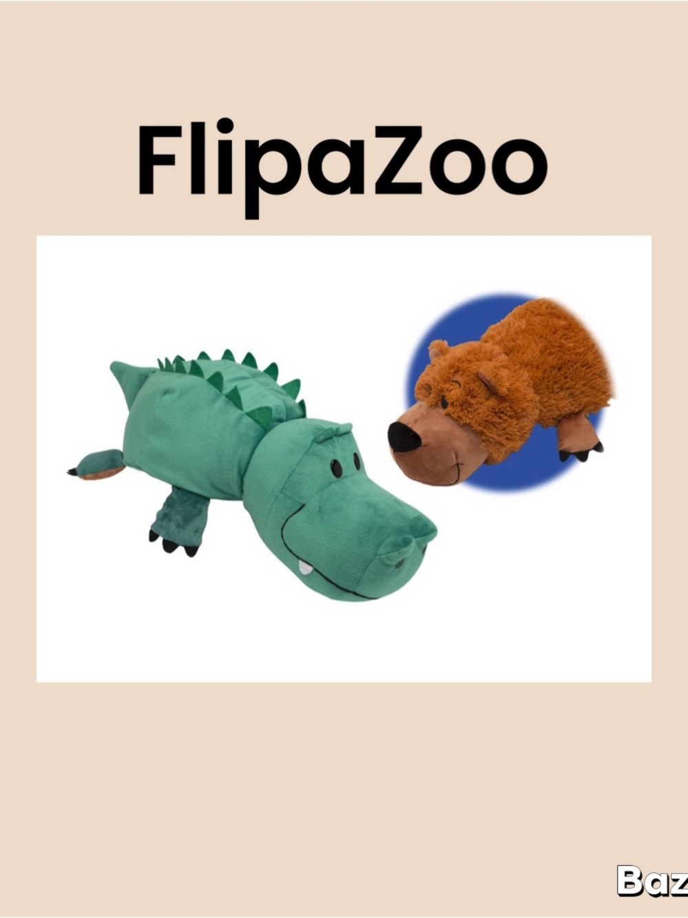 FlipaZoo Pet Axel Alligator/Gorgo Grizzly Bear